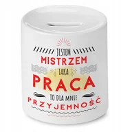Skarbonki - Skarbonka Dla Mistrza na Urodziny na Prezent z Nadrukiem ze Zdjęciem + Opakowanie na prezent (wzór 03) - miniaturka - grafika 1