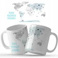 Kubki - Kubek Biały Prezent Miłośnika Geografii GEOGRAF Wz - miniaturka - grafika 1