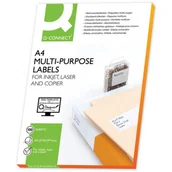 Etykiety samoprzylepne i bloki etykiet - Q-CONNECT Etykiety uniwersalne , 105x74mm, prostokątne, białe 100 ark. KF10659 - miniaturka - grafika 1