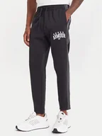 Spodnie sportowe męskie - Under Armour Spodnie dresowe Ua Rival Fleece Colorblock 6003954 Czarny Loose Fit - miniaturka - grafika 1