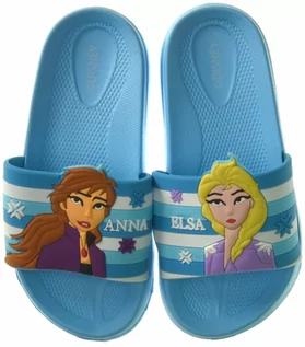 Buty dla dziewczynek - Klapki dziecięce Frozen-Kraina Lodu Blue - grafika 1