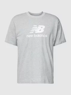 Koszulki męskie - T-shirt z nadrukiem z logo - grafika 1