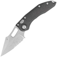 Noże - Nóż automatyczny Microtech Stitch S/E P/S Black Aluminum, Stonewash by Borka Blades and Tony Marfione (169-11) - miniaturka - grafika 1