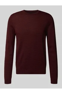 Sweter o kroju slim fit z mieszanki wiskozy z fakturowanym wzorem - Antony Morato - Swetry męskie - miniaturka - grafika 1
