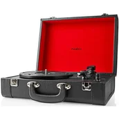 Gramofony - nedis TURN 210BK Czarny - miniaturka - grafika 1