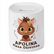 Skarbonki - Skarbonka 330 ml Dla Apoliny Córki Dziecka z Nadrukiem ze Zdjęciem - miniaturka - grafika 1