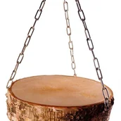 Akcesoria dla gryzoni - Ham-Stake Platforma brzozowa podwieszana na łańcuchu - miniaturka - grafika 1