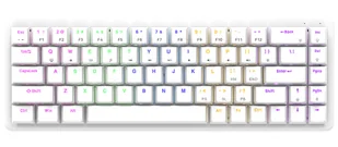 Rampage REBEL-WHITEBS Blue switch low profile - Klawiatury - miniaturka - grafika 1