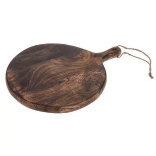 Mondex Taca drewniana 40CM ciemny brąz UR - Tace i patery - miniaturka - grafika 1