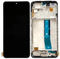Części serwisowe do telefonów - Wyświetlacz LCD + ekran dotykowy Xiaomi Redmi Note 12S 4G OLED Ramka czarna - miniaturka - grafika 1