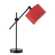 Lampy stojące - Czerwono-czarna lampka stołowa LED do salonu BELO - miniaturka - grafika 1