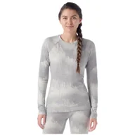 Koszulki sportowe damskie - Damska koszulka Smartwool W Classic Thermal Merino BL Crew Boxed Rozmiar: M / Kolor: szary/biały - miniaturka - grafika 1