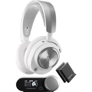 STEELSERIES Arctis Nova Pro Wireless Białe - Słuchawki - miniaturka - grafika 1