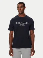 Koszulki męskie - Tommy Hilfiger T-Shirt MW0MW36499 Granatowy Regular Fit - miniaturka - grafika 1