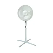 Wentylatory - Volteno Wentylator podłogowy biały 40cm podstawa krzyżak - miniaturka - grafika 1