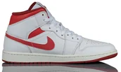 Buty sportowe męskie - Buty Męskie Sportowe Białe Air Jordan 1 Mid FJ3458-160 r. 47 - miniaturka - grafika 1