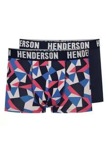 Bokserki Shield Henderson 2-pak navy, niebieski, czerwony 3XL - Majtki męskie - miniaturka - grafika 1