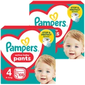 Pieluchy - Zestaw Pampers Pants, pieluchomajtki, rozmiar 4, 9-15 kg, 2 x 108 sztuk - miniaturka - grafika 1