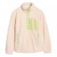 Bluzy damskie - Damska bluza polarowa sherpa Roxy Alabama - beżowa - ROXY - miniaturka - grafika 1