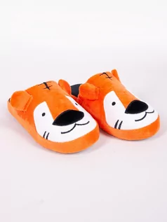 Buty dla chłopców - Kapcie chłopięce pomarańczowe tygrysek - grafika 1