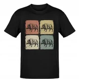 Koszulki męskie - KOSZULKA Z NADRUKIEM MĘSKA ŚMIESZNA T-SHIRT DZIK ZWIERZ LAS r. XXL - miniaturka - grafika 1