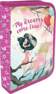 Eurocom Piórnik dwuklapkowy. Dreams Street, różowy - Piórniki - miniaturka - grafika 1