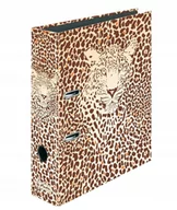 Szkolne artykuły papiernicze - Segregator A4 8cm Leopard Animal print max file - miniaturka - grafika 1