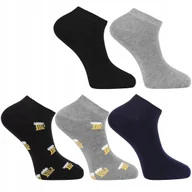 Skarpetki męskie - Skarpety Skarpetki STOPKI Męskie Bawełniane 5 Par r. 39-42 - miniaturka - grafika 1