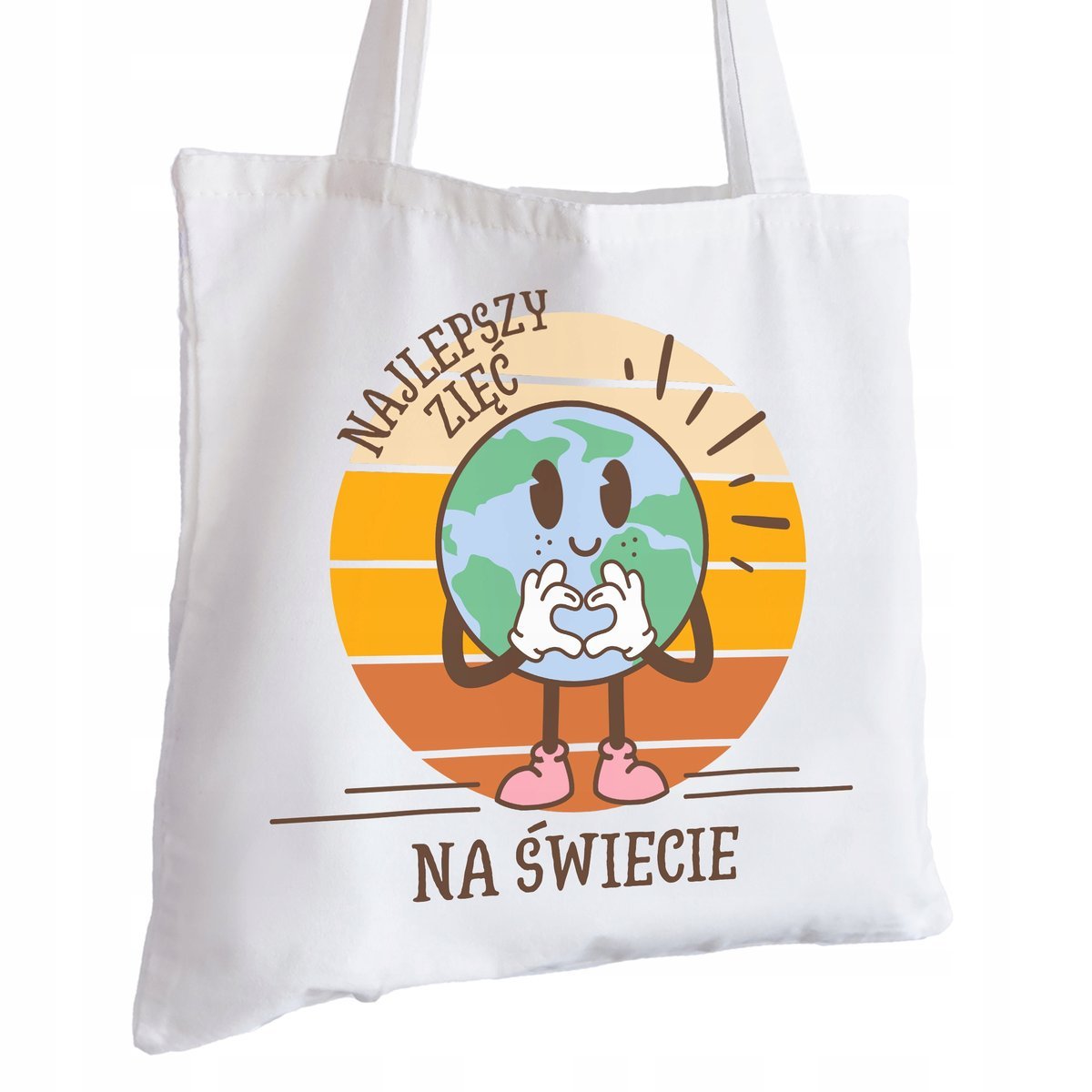 Torba Bawełniana biała dla Zięcia Na Prezent ekologiczna Trwały Nadruk