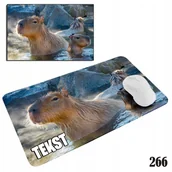 Podkładki pod mysz - PODKŁADKA POD MYSZKĘ MYSZ WZORY DO WYBORU - KAPIBARA ZWIERZAKI 29x36cm - miniaturka - grafika 1