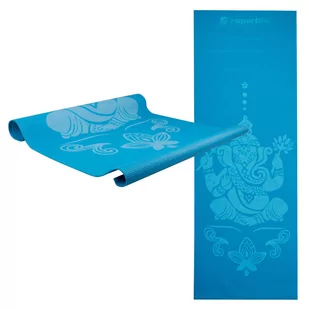 Insportline Mata do ćwiczeń Spirit joga, aerobik 172 x 61 cm - Kolor Niebieski 11729-4 - Maty do ćwiczeń - miniaturka - grafika 1