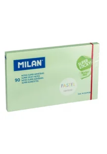 MILAN Karteczki samoprzylepne zielone Milan super sticky pastel 127 x 76, 90 sztuk - Notesy i bloczki - miniaturka - grafika 2