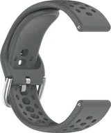 Akcesoria do smartwatchy - INF Pasek do Amazfit Active 2 - Oddychający Silikonowy Pasek Sportowy Ciemno szary - miniaturka - grafika 1