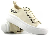 Trampki damskie - Trampki damskie na platformie - LEE COOPER LCW-23-44-1626L, beżowe - Lee Cooper - miniaturka - grafika 1