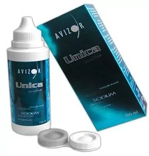 Avizor Unica Sensitive 100 ml - Płyny do soczewek kontaktowych - miniaturka - grafika 1