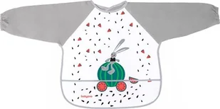 BabyOno Śliniak z rękawkami, szary 837 BabyOno - Śliniaki i fartuszki - miniaturka - grafika 1