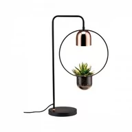 Lampy stojące - Paulmann Lampa biurkowa z doniczką FANJA GU10 loft czarna/miedź 79746 79746 - miniaturka - grafika 1