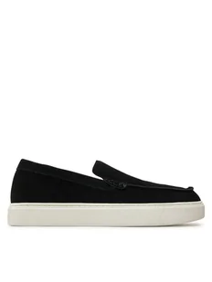 Calvin Klein Półbuty Moccasin Suede HM0HM01794 Czarny - Półbuty męskie - miniaturka - grafika 1