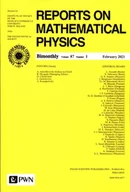 Czasopisma - Reports On Mathematical Physics 871 Polska - Andrzej Jamiołkowski, Ryszard Mrugała - miniaturka - grafika 1