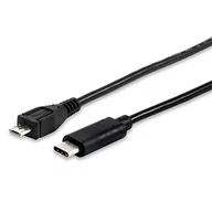 Kable USB - Equip Kabel USB USB-C microUSB czarny 12888407 - miniaturka - grafika 1