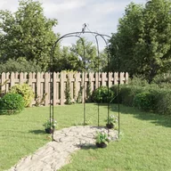 Kratki i pergole - vidaXL Pergola ogrodowa, czarna, 180x255 cm, stalowa - miniaturka - grafika 1
