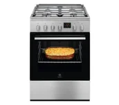 Kuchenki gazowo-elektryczne - Electrolux 500 LKK640221X Termoobieg - miniaturka - grafika 1