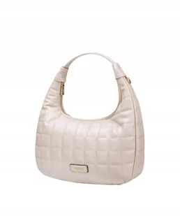 Torebka Damska Shopper Crossbody Mała Pikowana PUCCINI Beżowa BK1231163M-6B - Torebki damskie - miniaturka - grafika 1