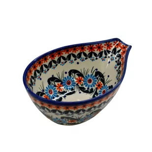 Ceramiczna podstawka na łyżkę Ceramika Bolesławiec - Świeczniki Ceramiczna podstawka na łyżkę Ceramika Bolesławiec - Świeczniki - miniaturka - grafika 1