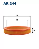 Filtry powietrza - Filtron AR 244 FILTR POWIETRZA - miniaturka - grafika 1