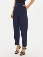 Spodnie damskie - Bruuns Bazaar Spodnie materiałowe Cindy BBW2393 Granatowy Loose Fit - miniaturka - grafika 1