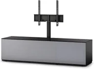 Szafki RTV - Sonorous STUDIO161 Szafka audio video z uchwytem na telewizor ST161-T-BLK-GRY-BS - miniaturka - grafika 1