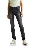 Spodnie damskie - Cecil Damskie spodnie jeansowe Loose Fit, Authentic Black Wash, 30W / 34L - miniaturka - grafika 1