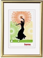 Ramki na zdjęcia - Ramka Hama Madrid 15x20, plastikowa, złota 66607 - miniaturka - grafika 1