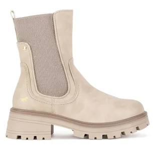 Botki Mustang 1469-501 Beżowy - Botki damskie - miniaturka - grafika 1